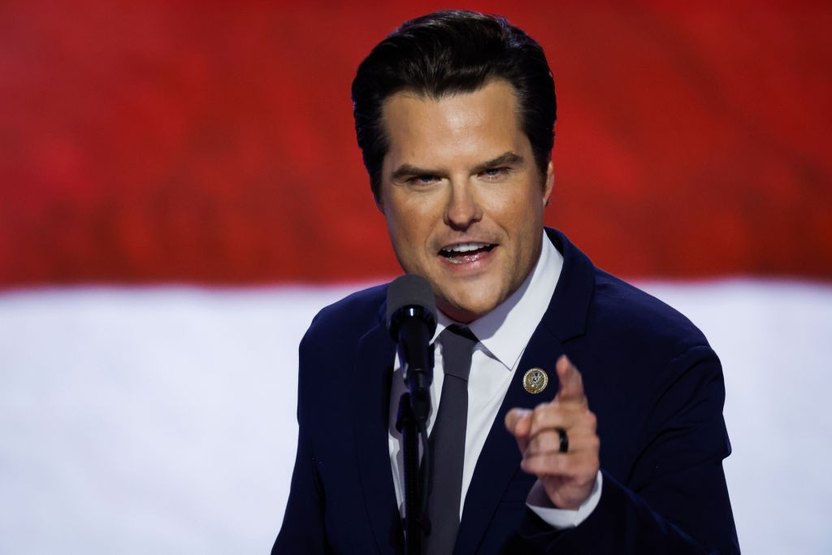 U.S. Rep. Matt Gaetz during the 2024 Republican National Convention: Day 3.