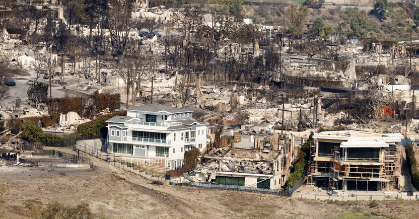 Aftermath of fire in Pacific Palisades and along Pacific Coast Highway