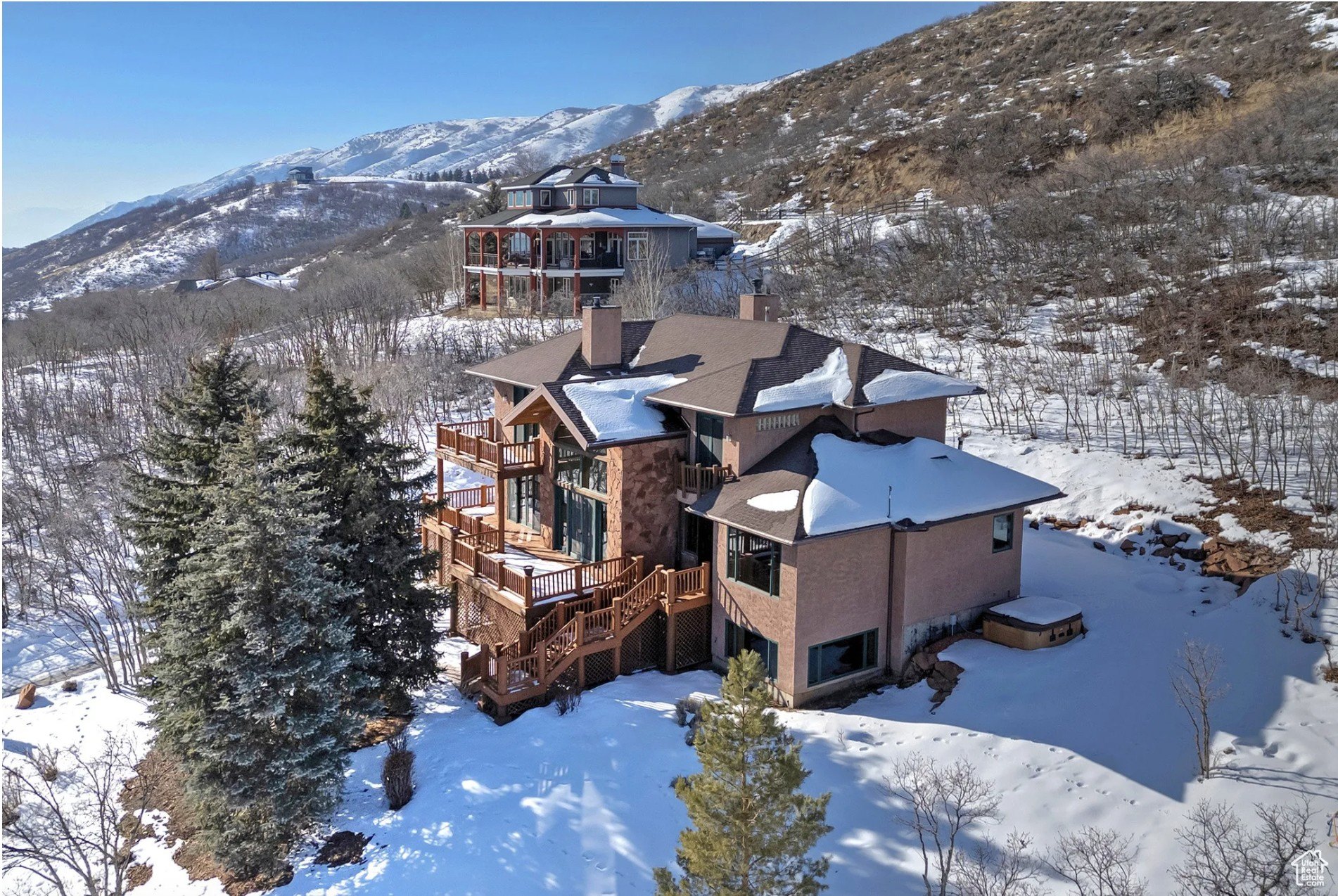 This 5-bedroom, 4-bath home at 5999 E Pioneer Fork Rd., Salt Lake City, UT 84108, is selling for $1.72 million.