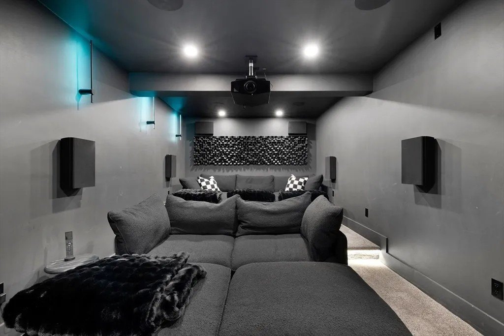 NBA Star Jrue Holiday Lists His Massachusetts Home For $6.9 Million—Weeks After Portland Trail Blazers Media room in a luxury home in Massachusetts that belongs to Jrue Holiday